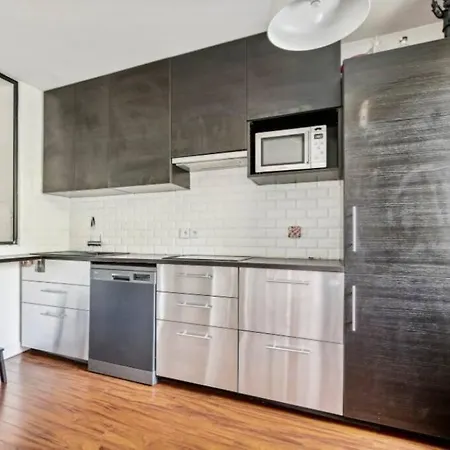 Paris : Appartement Familial Avec Parking Prive Clichy Exterior photo